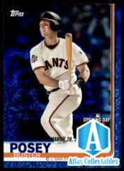 2019 Topps Opening Day Blue Foil #105 Buster Posey